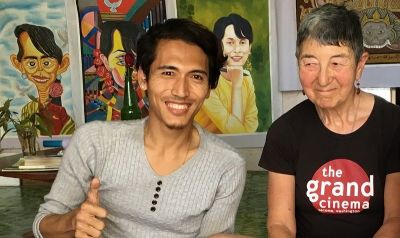 Deborah Hammond Cycling on the  tour with redspokes